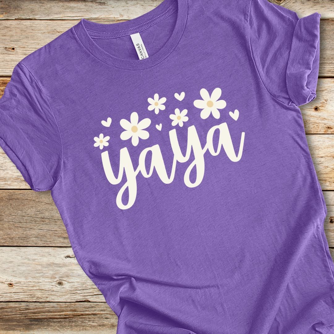 Floral Yaya With Hearts Tee