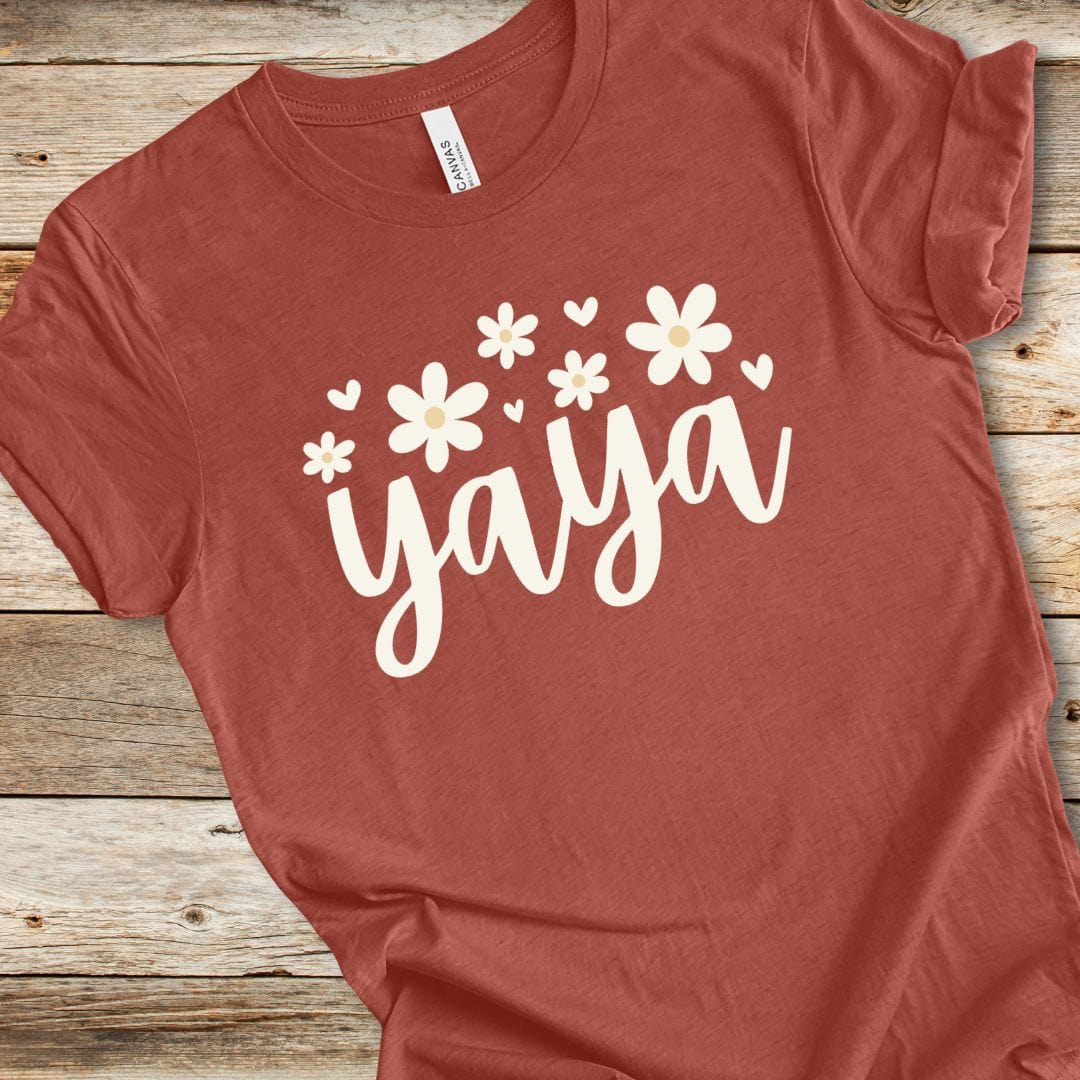 Floral Yaya With Hearts Tee