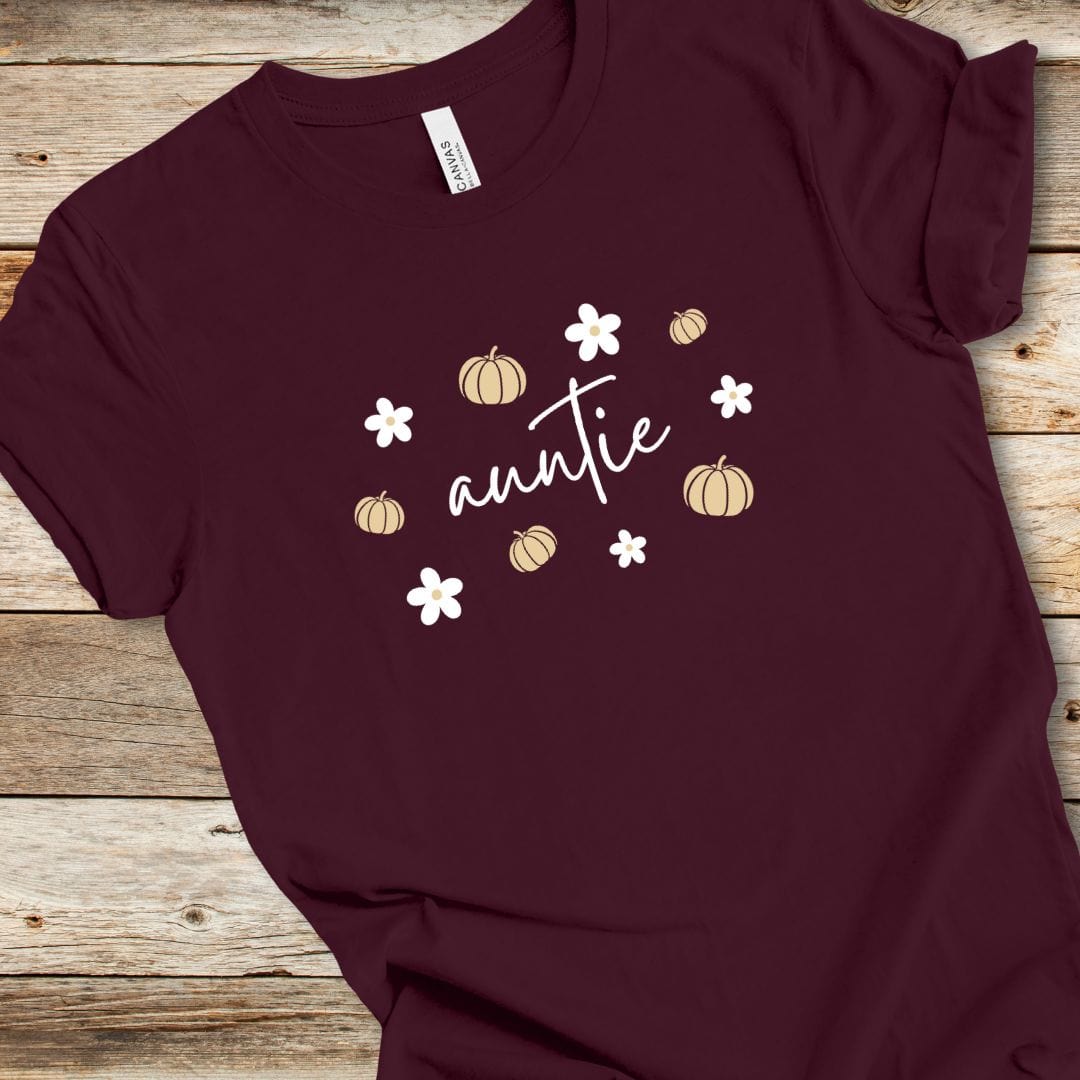 Pumpkin Daisy Auntie Tee
