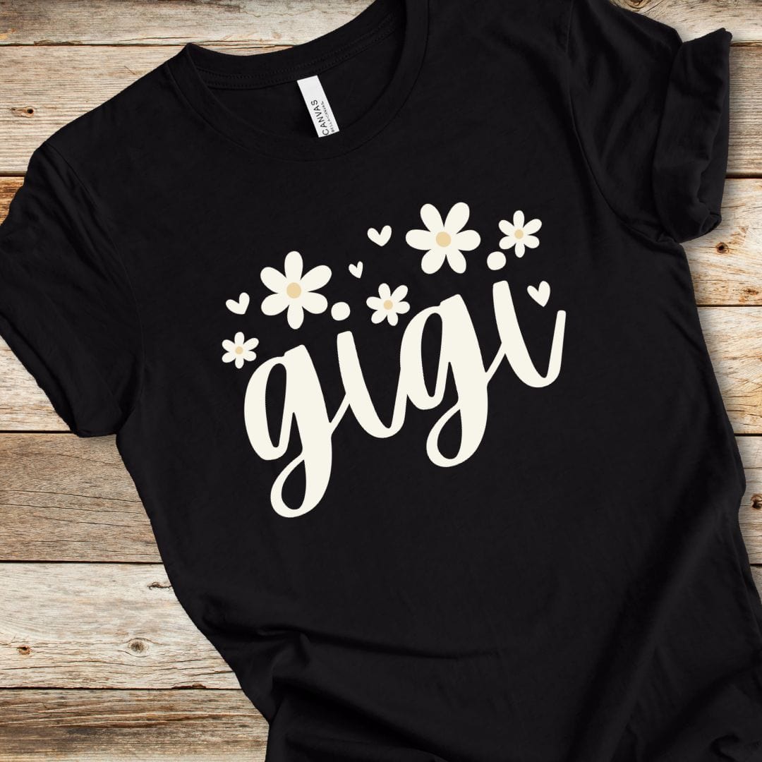 Floral Gigi With Hearts Tee