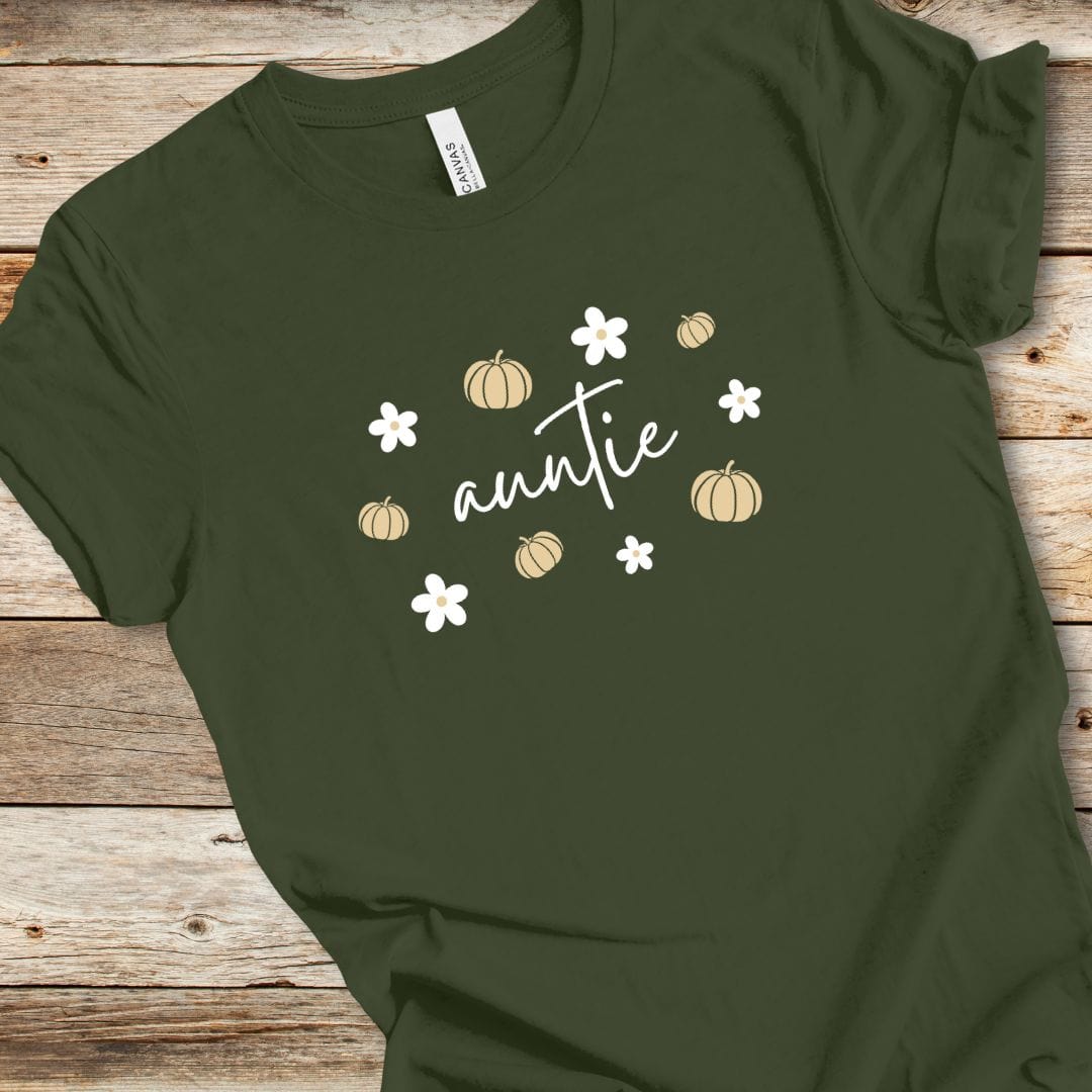 Pumpkin Daisy Auntie Tee