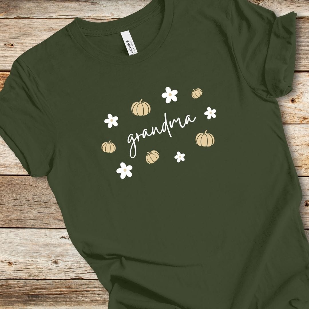 Pumpkin Daisy Grandma Tee