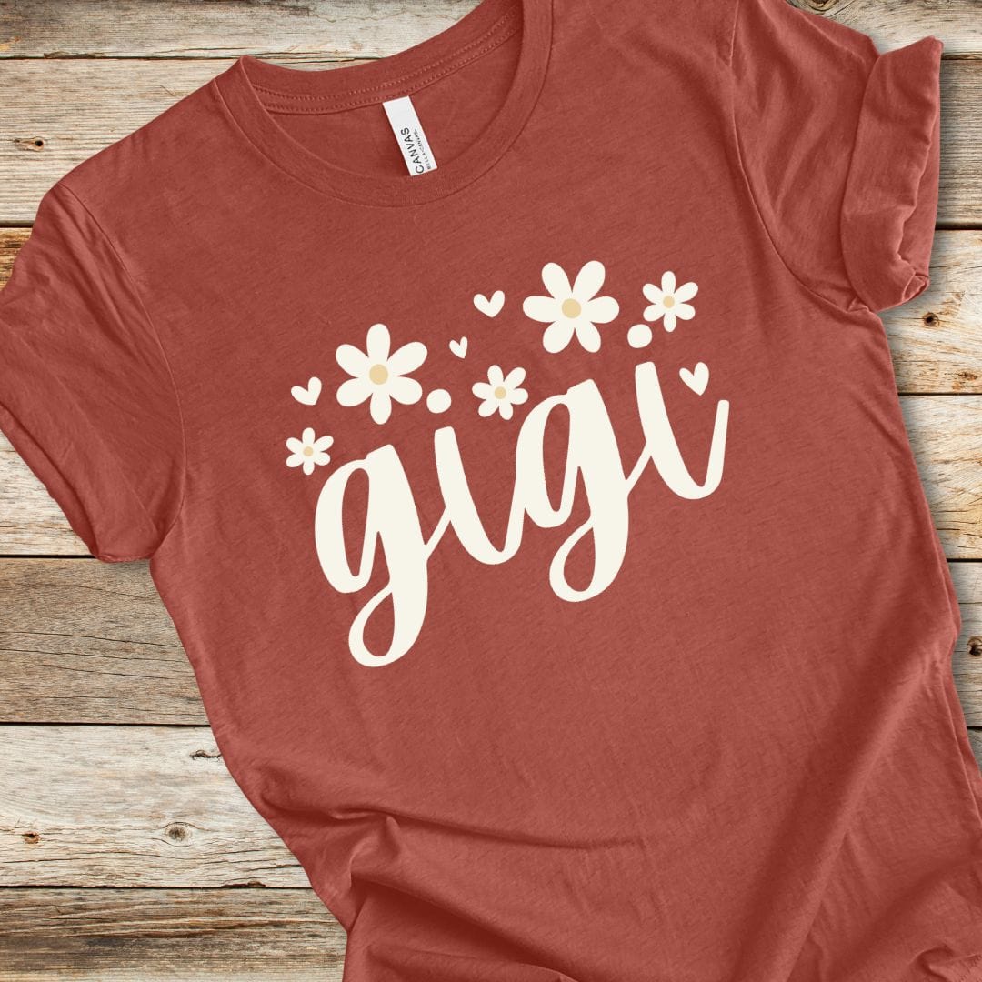 Floral Gigi With Hearts Tee