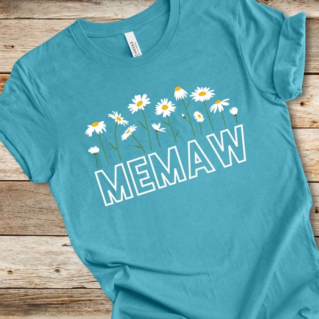 Memaw With Daisies Tee