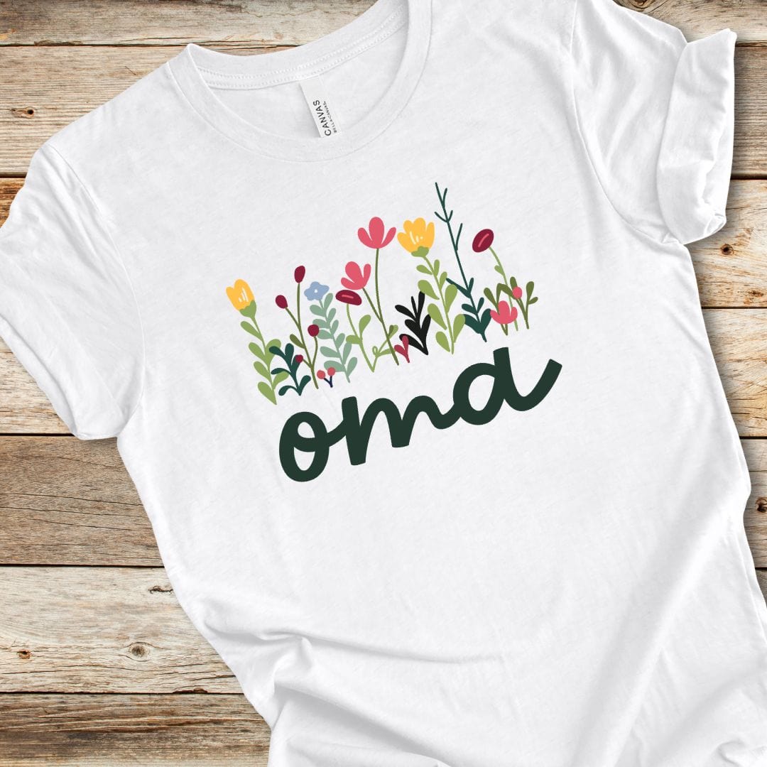 Colorful Wildflower Oma Tee