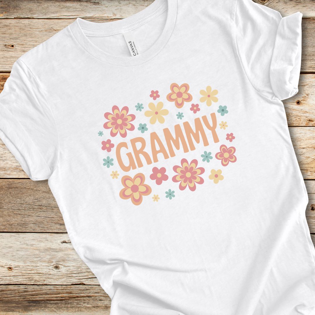 Retro Floral Grammy Tee