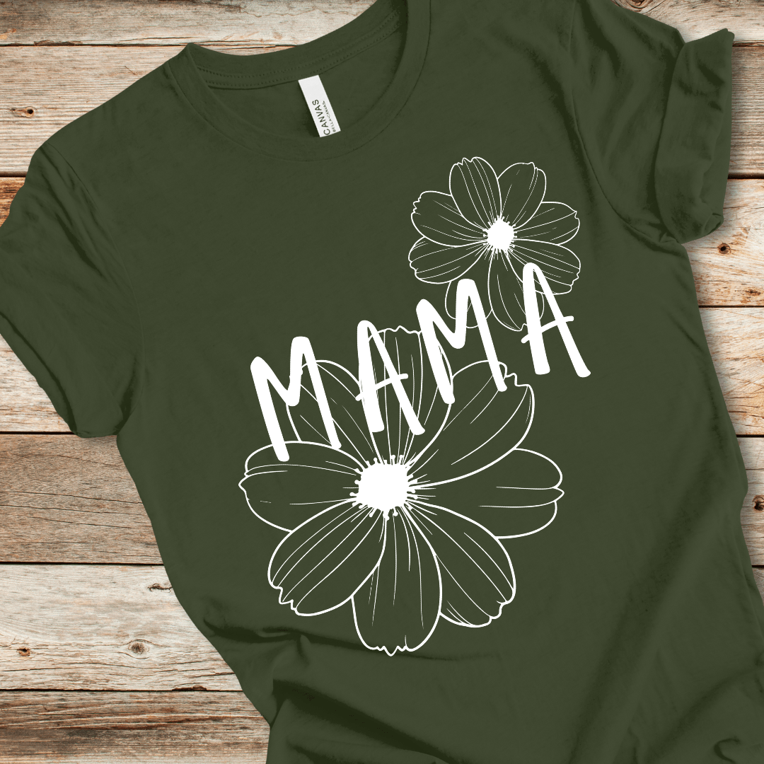 Floral 'Mama' Tee