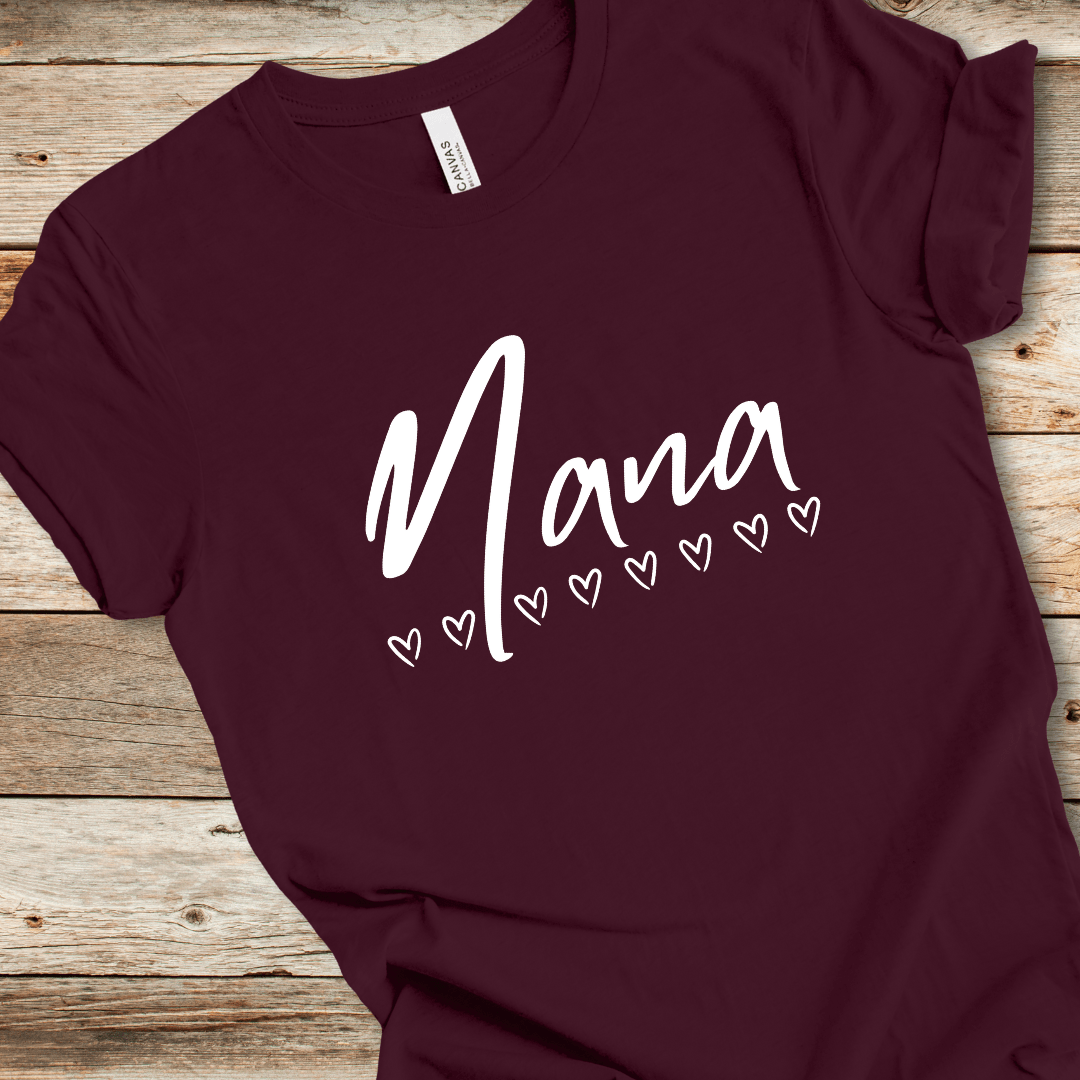 Nana With Hearts Tee