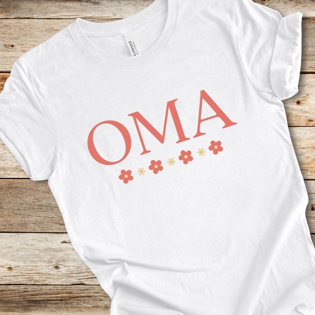 Pink Floral Oma Tee