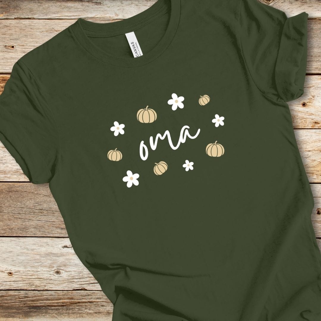 Pumpkin Daisy Oma Tee