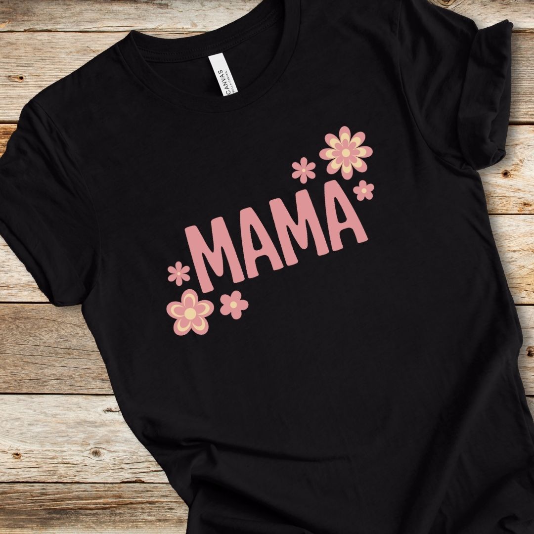 Pink Floral Mama Tee