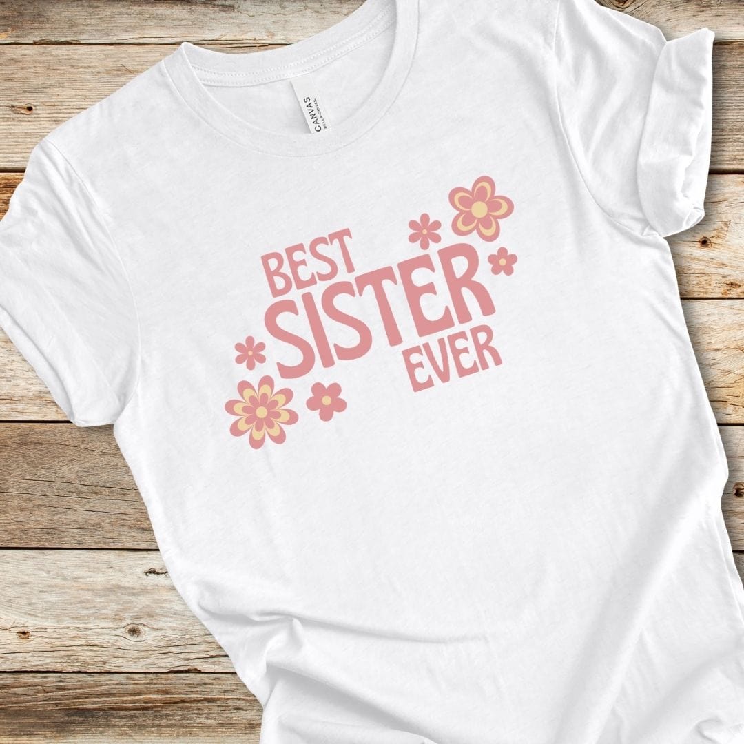 Floral Best Sister Ever Tee