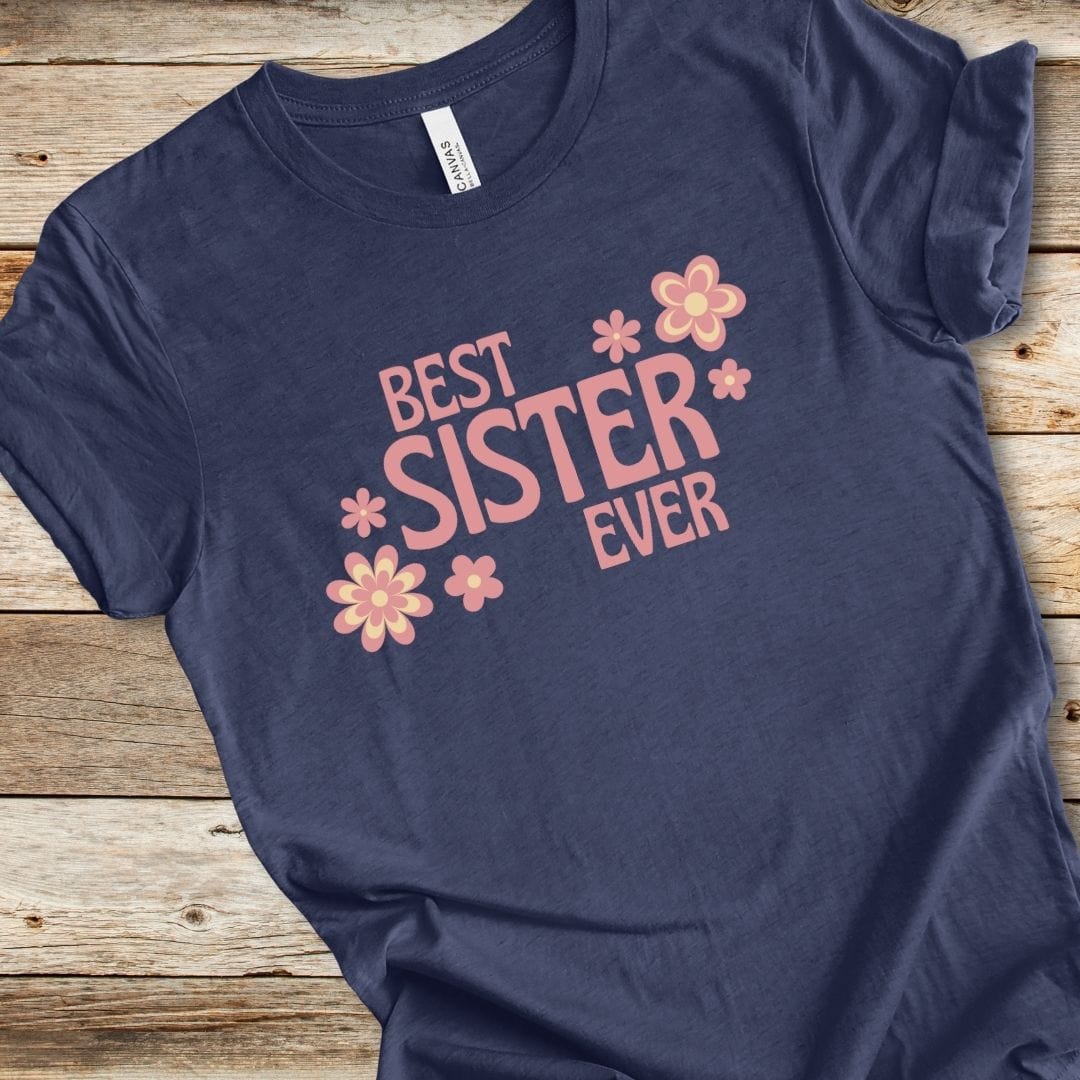Floral Best Sister Ever Tee