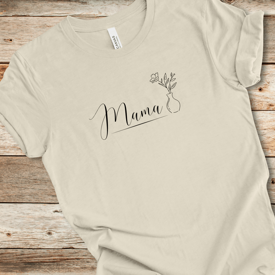 Mama With Flower Vase Tee