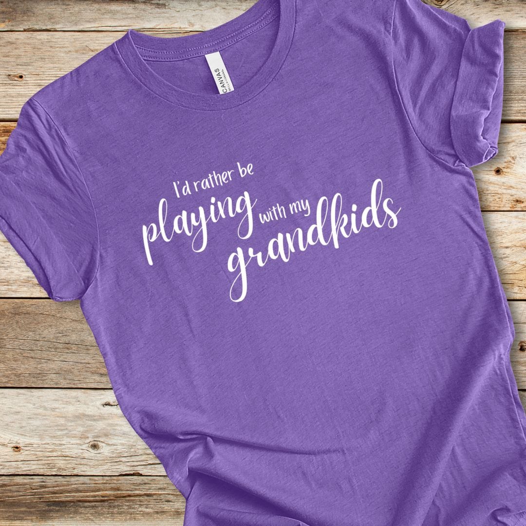 I'd Rather Be Playing With My Grandkids Tee