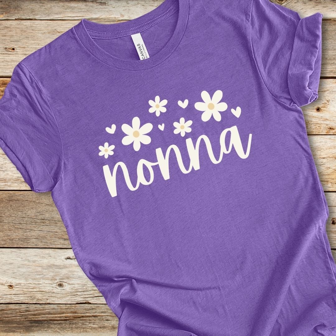 Floral Nonna With Hearts Tee