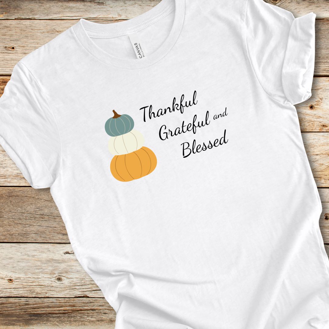 Thankful Grateful Blessed Tee