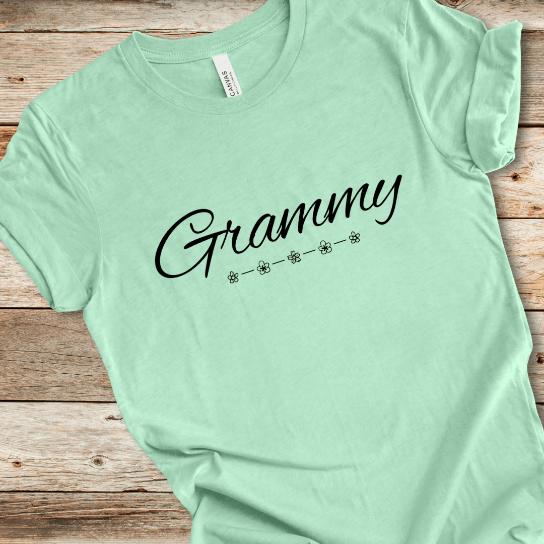 Grammy Flower Tee
