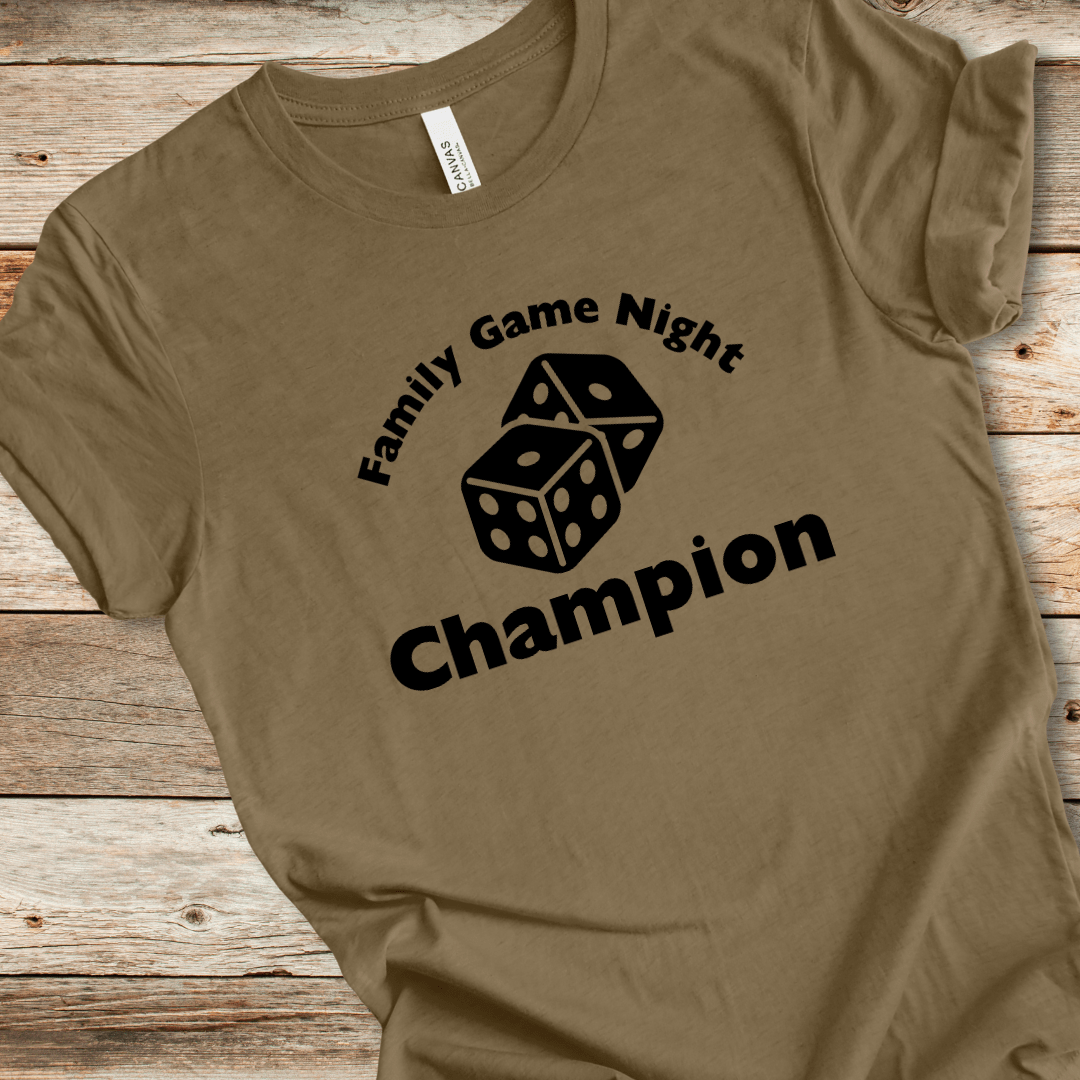 Family Game Night Champion Tee