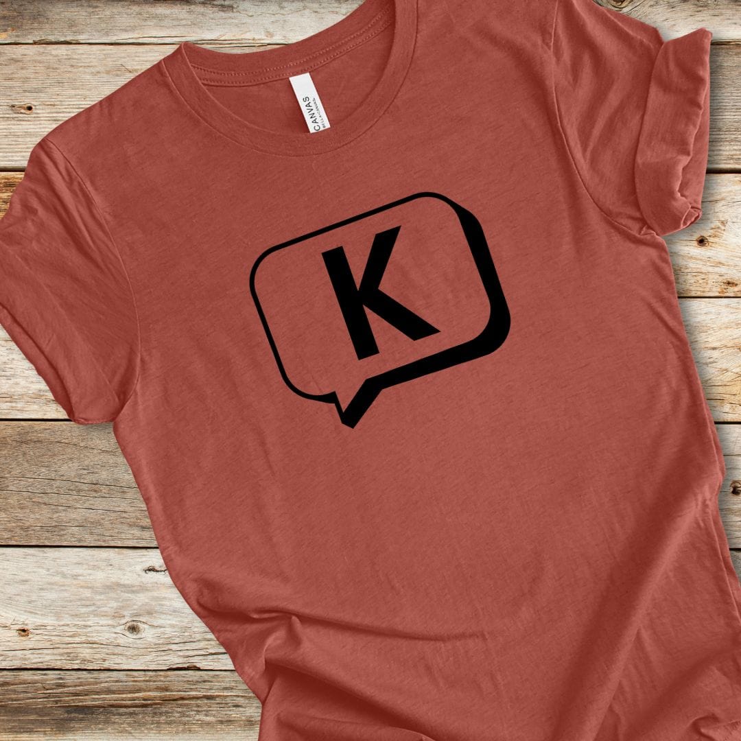 "K" Text Bubble Tee