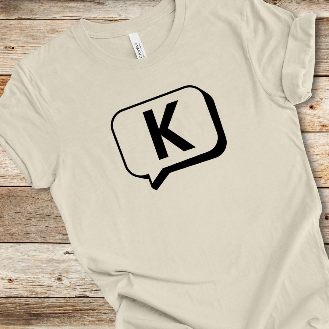 "K" Text Bubble Tee