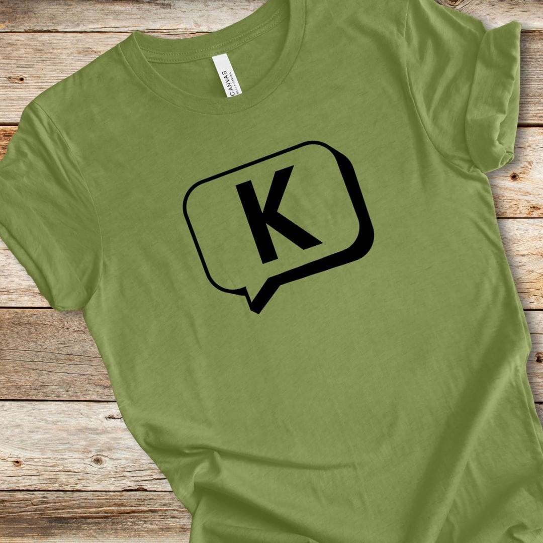 "K" Text Bubble Tee