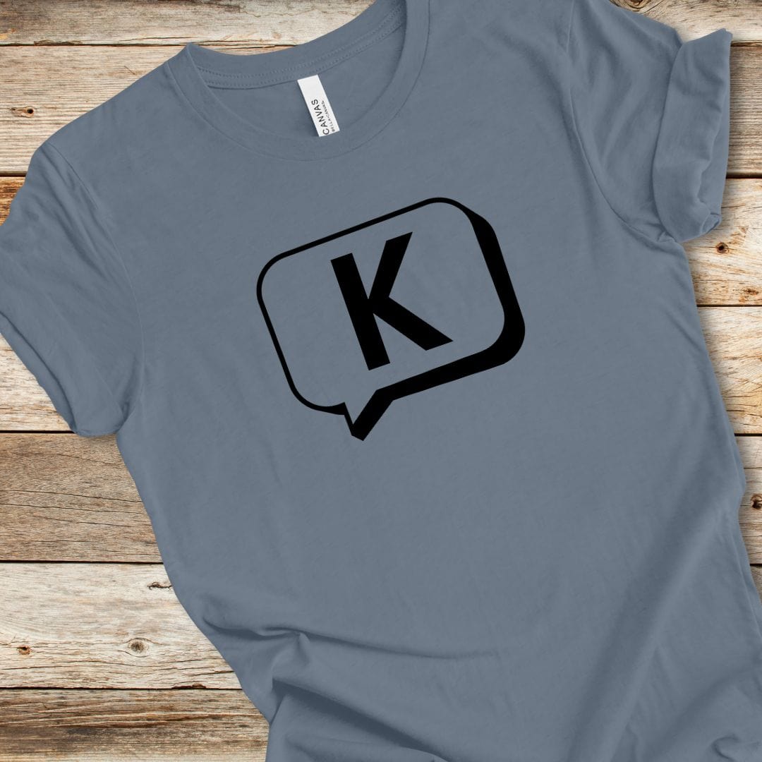 "K" Text Bubble Tee