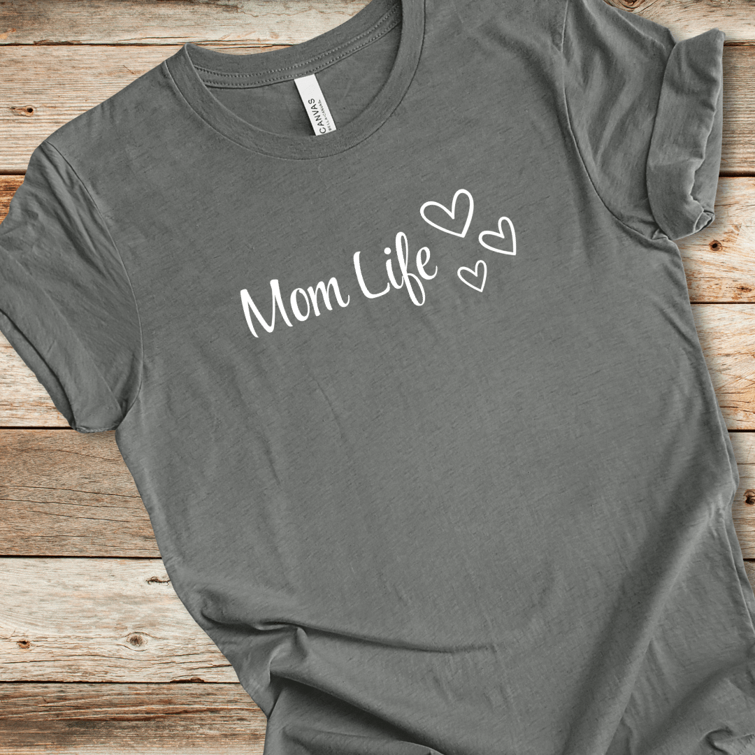 Mom Life Hearts Tee