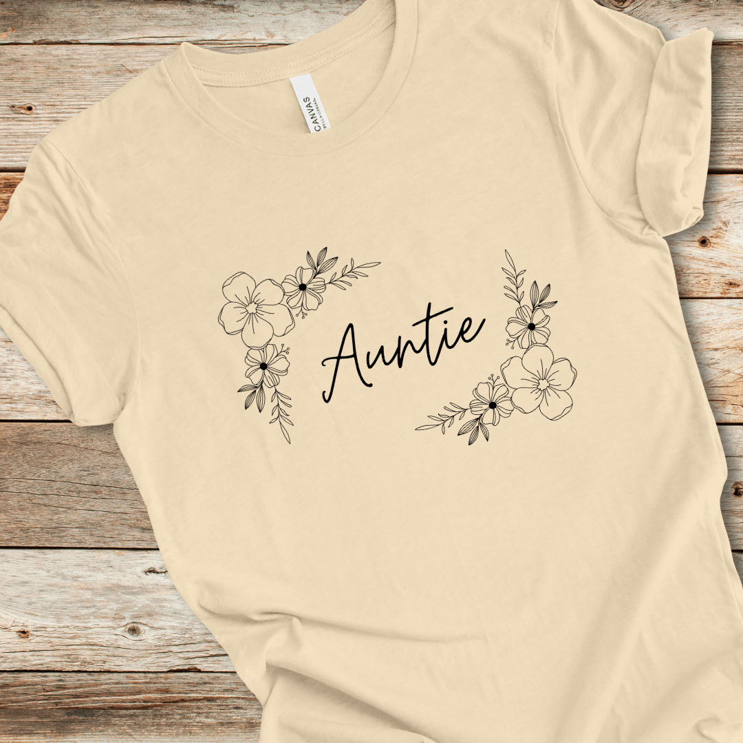 Floral 'Auntie' Tee