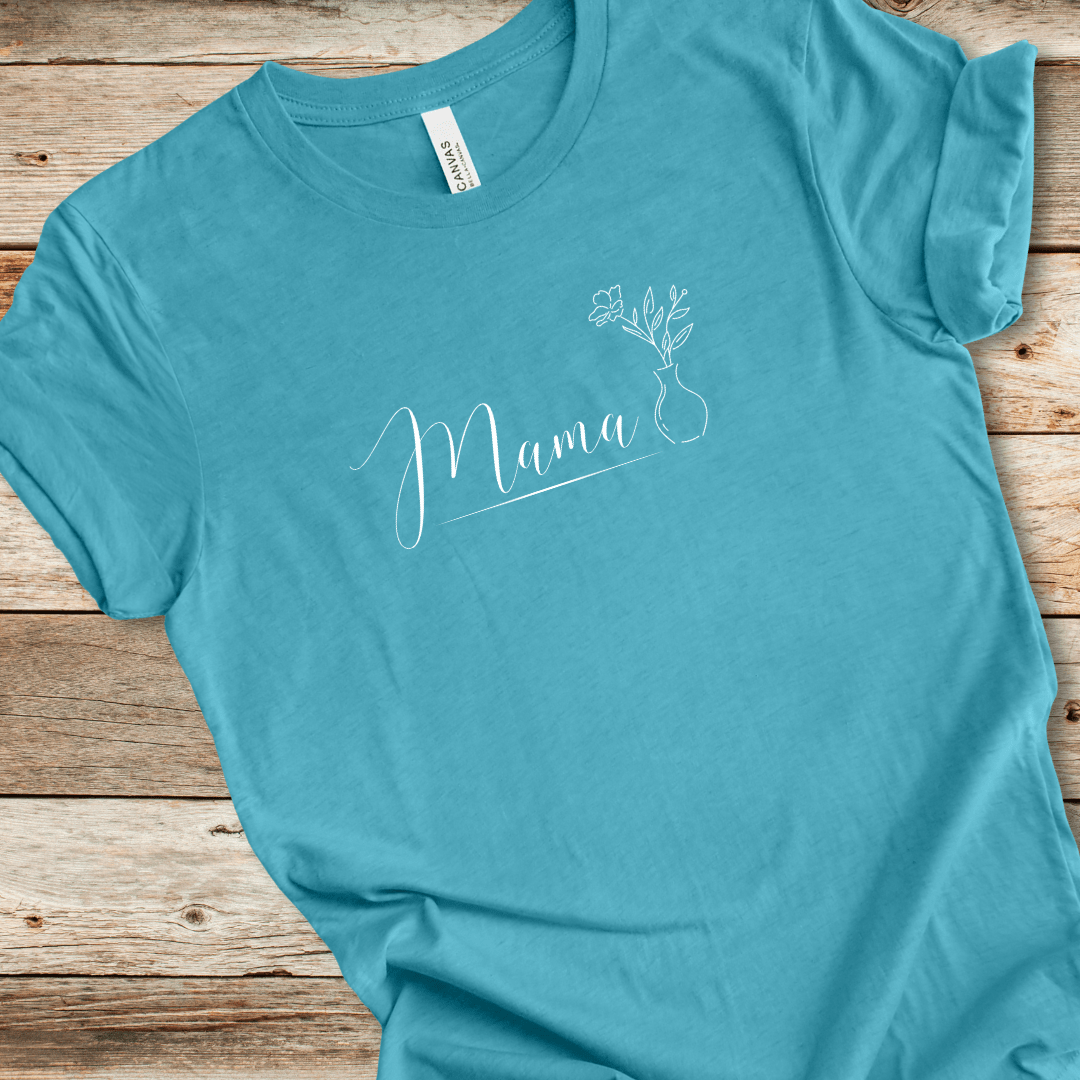 Mama With Flower Vase Tee