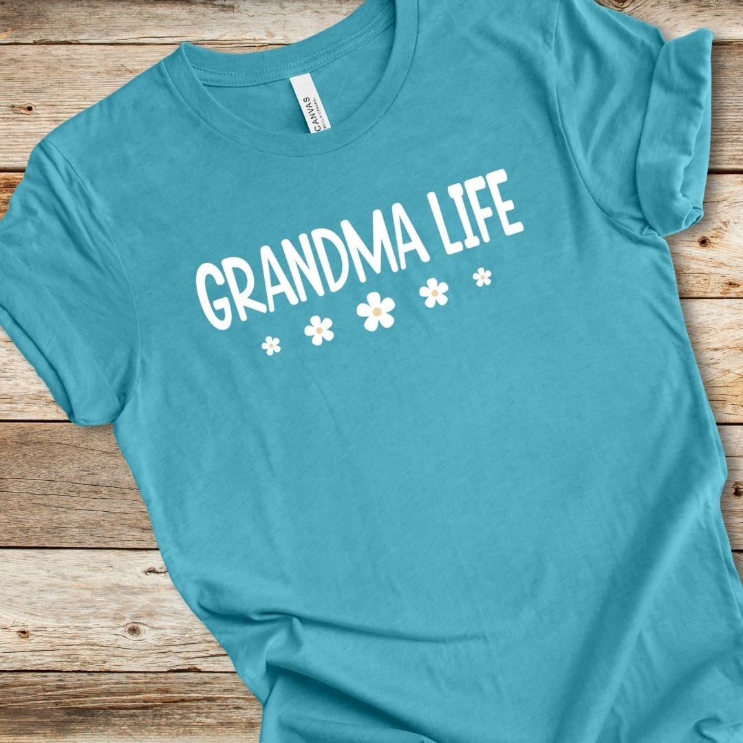 Grandma Life Flower Tee
