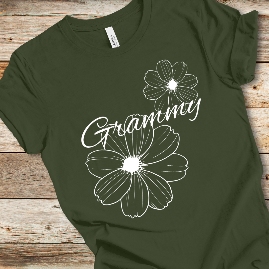 Floral 'Grammy' Tee