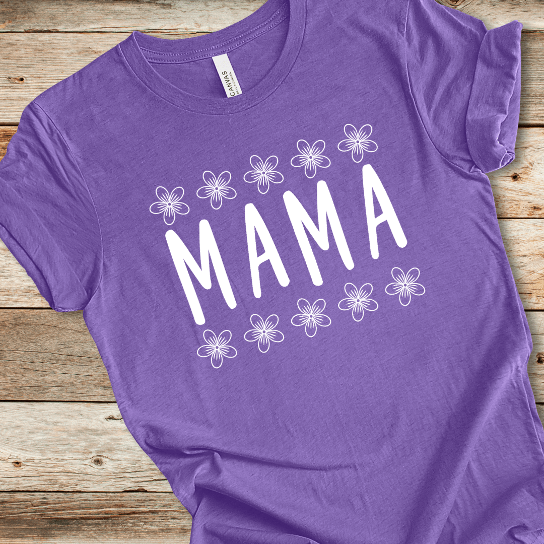 Mama With Flowers Tee
