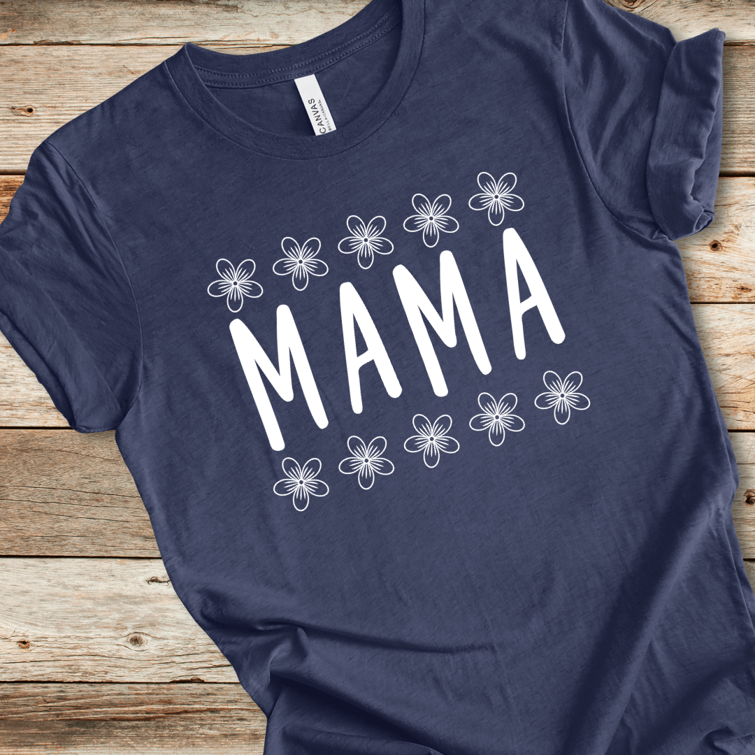 Mama With Flowers Tee
