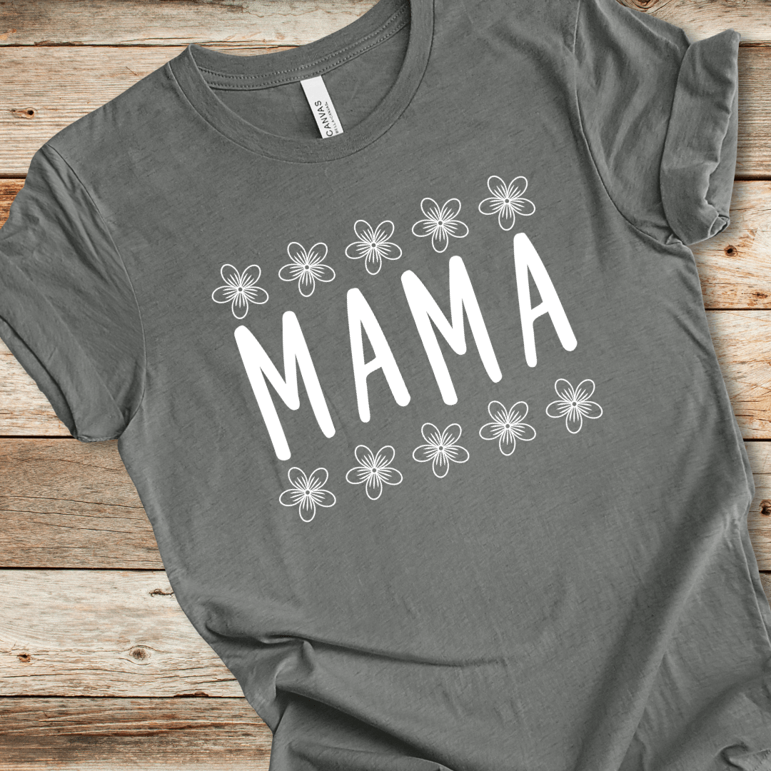 Mama With Flowers Tee