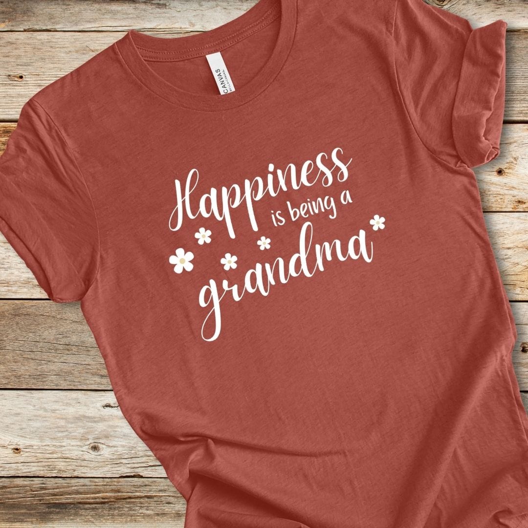 Floral Happiness Is Being A Grandma Tee