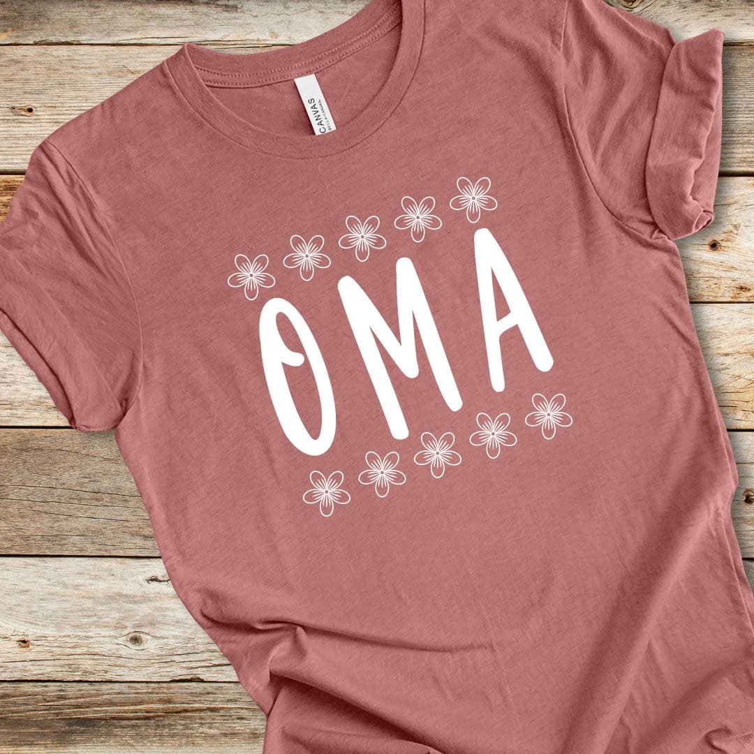 Oma With Flowers Tee