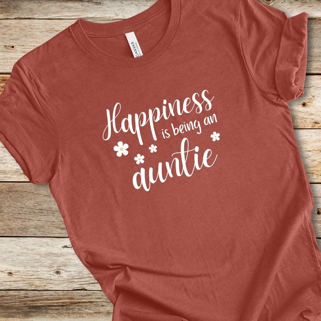 Floral Happiness Is Being An Auntie Tee