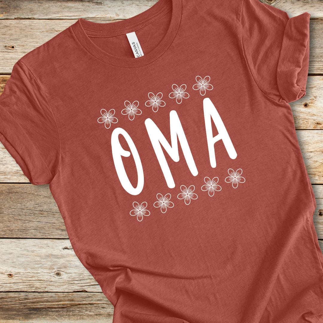 Oma With Flowers Tee