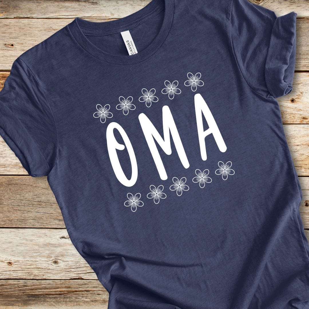 Oma With Flowers Tee