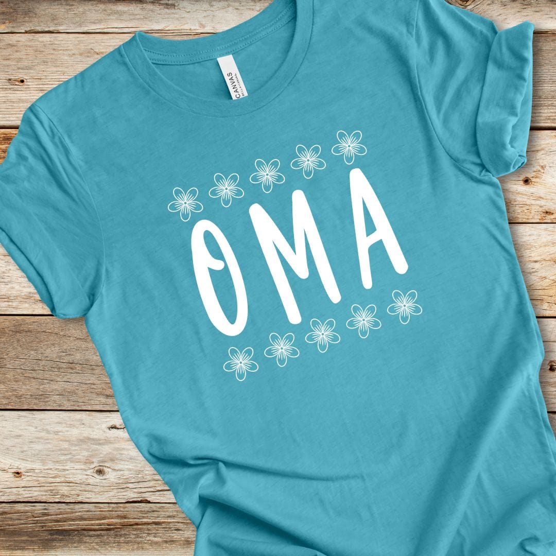 Oma With Flowers Tee