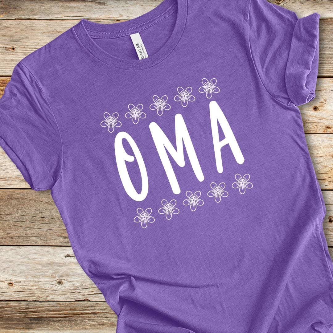 Oma With Flowers Tee