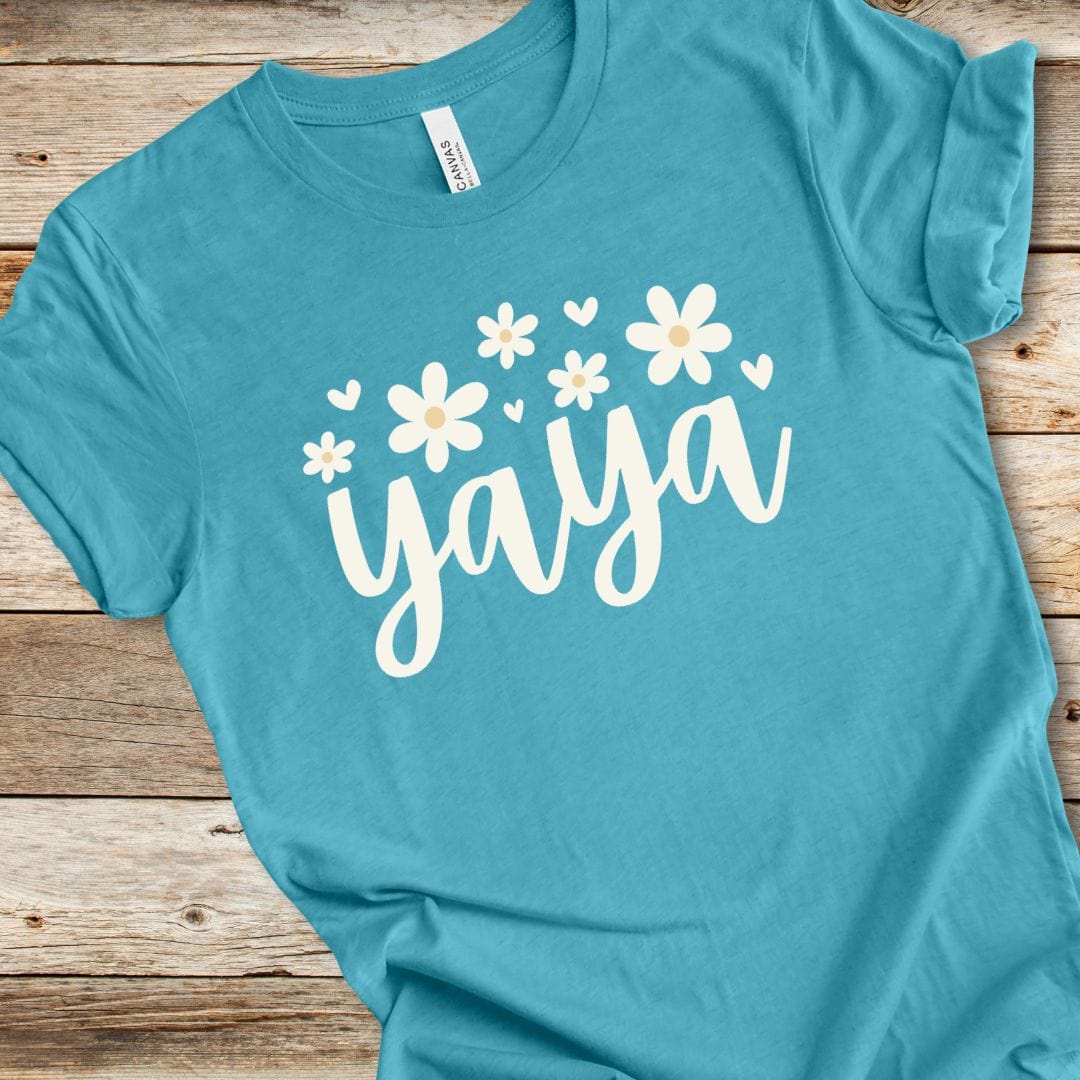 Floral Yaya With Hearts Tee