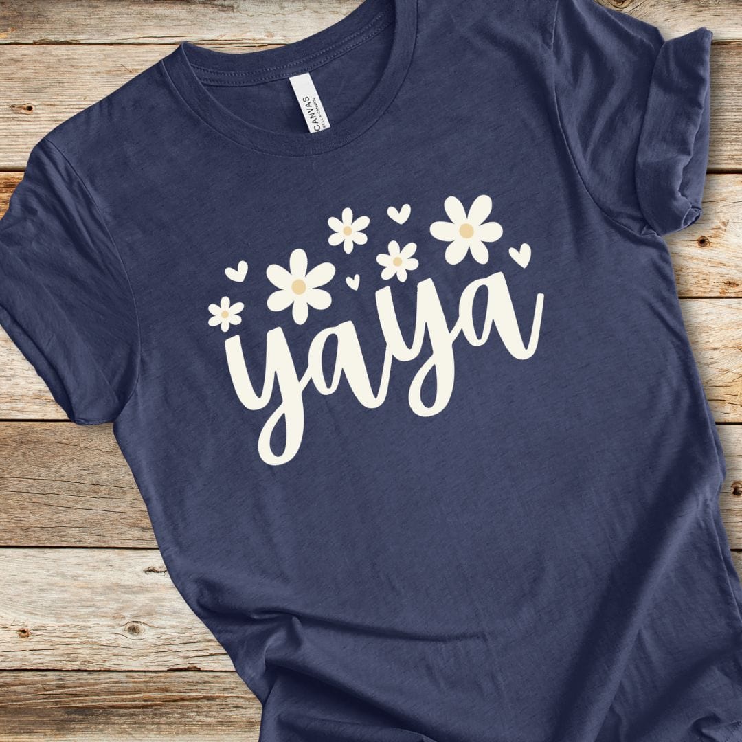 Floral Yaya With Hearts Tee