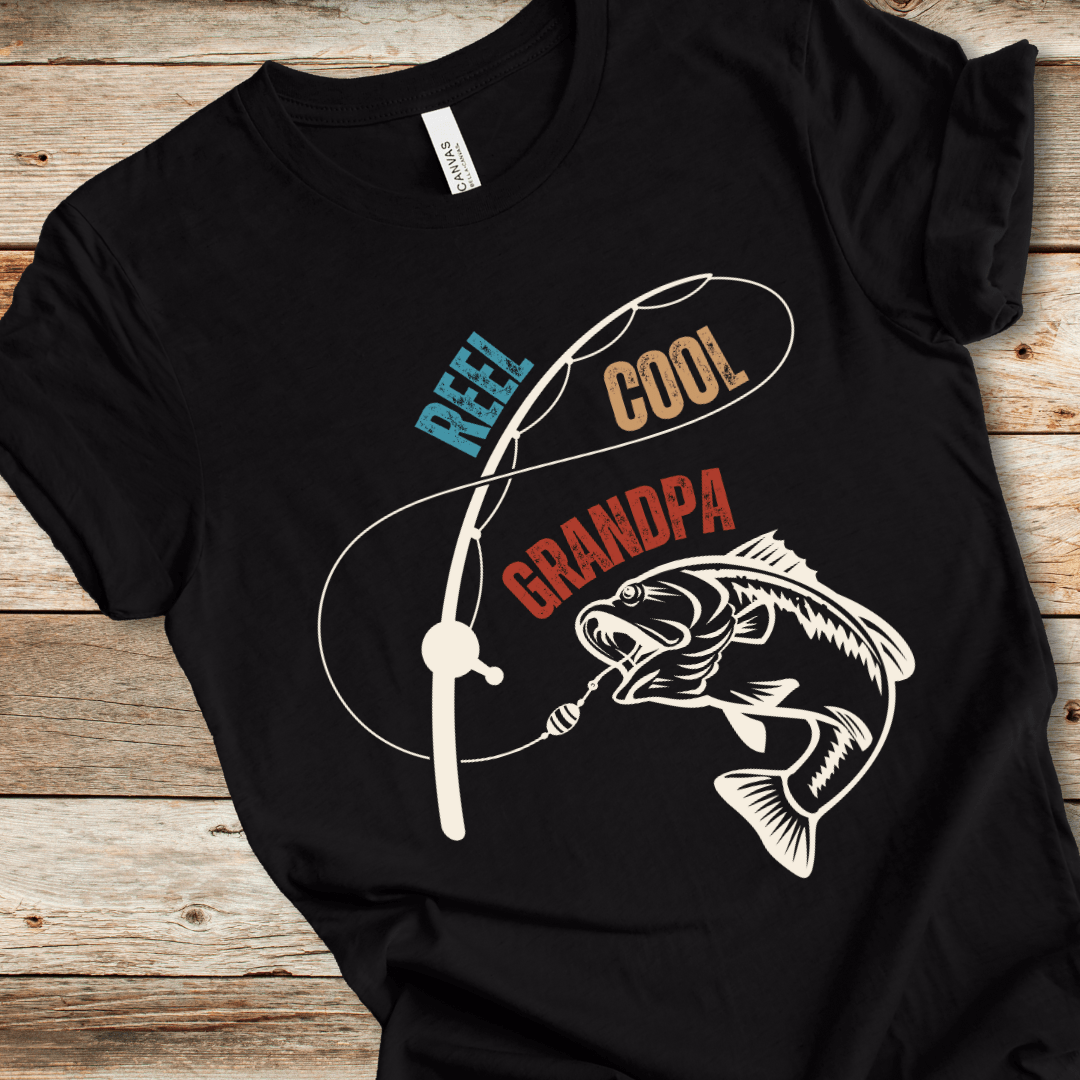 Black Reel Cool Grandpa Tee