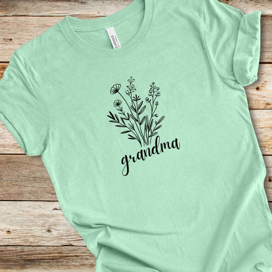 Flower Bouquet Grandma Tee