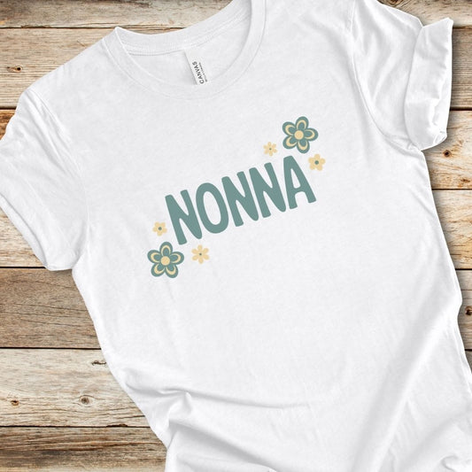 Blue Floral Nonna Tee