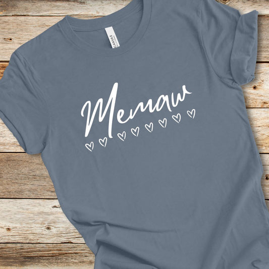 Memaw With Hearts Tee