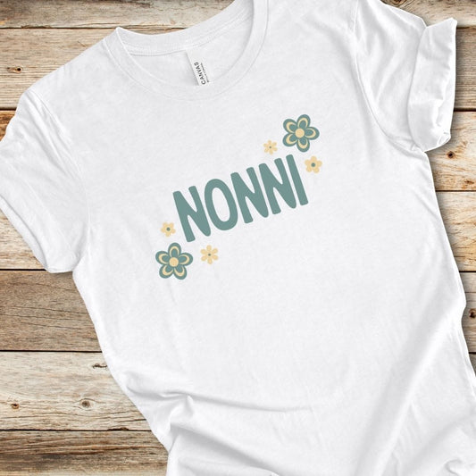 Blue Floral Nonni Tee