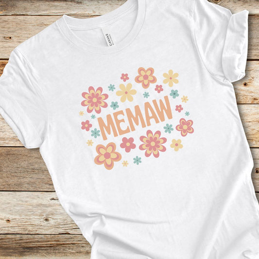 Retro Floral Memaw Tee